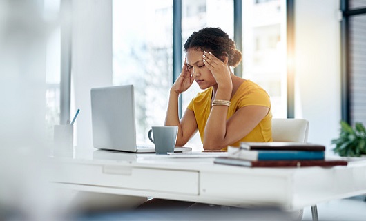 Headache from computer